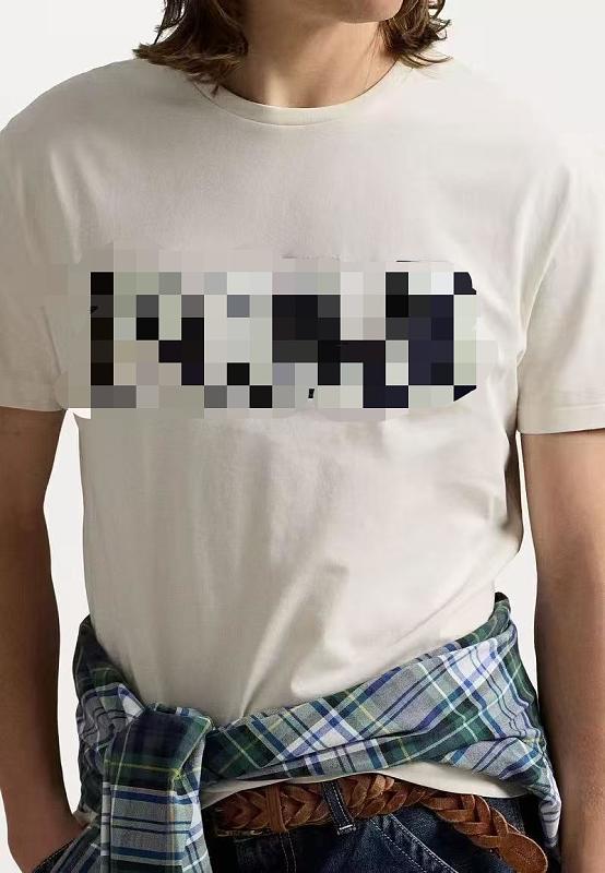 ##100% Cotton Letter Embroidery T-shirt T 516366E 3
