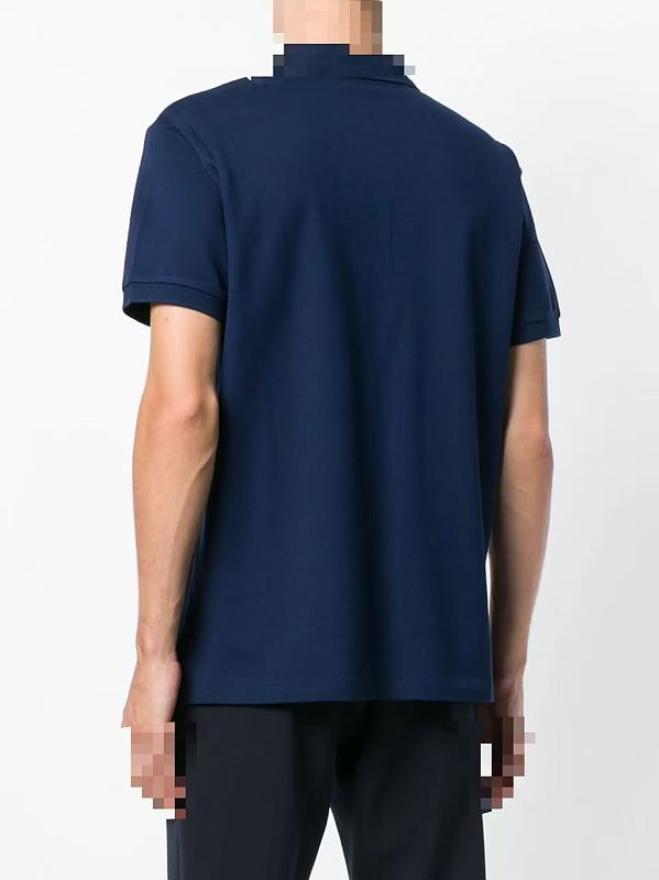 ## Three Buttons Custom Slim Fit Stretch Mesh Polo Shirt Polo R 8