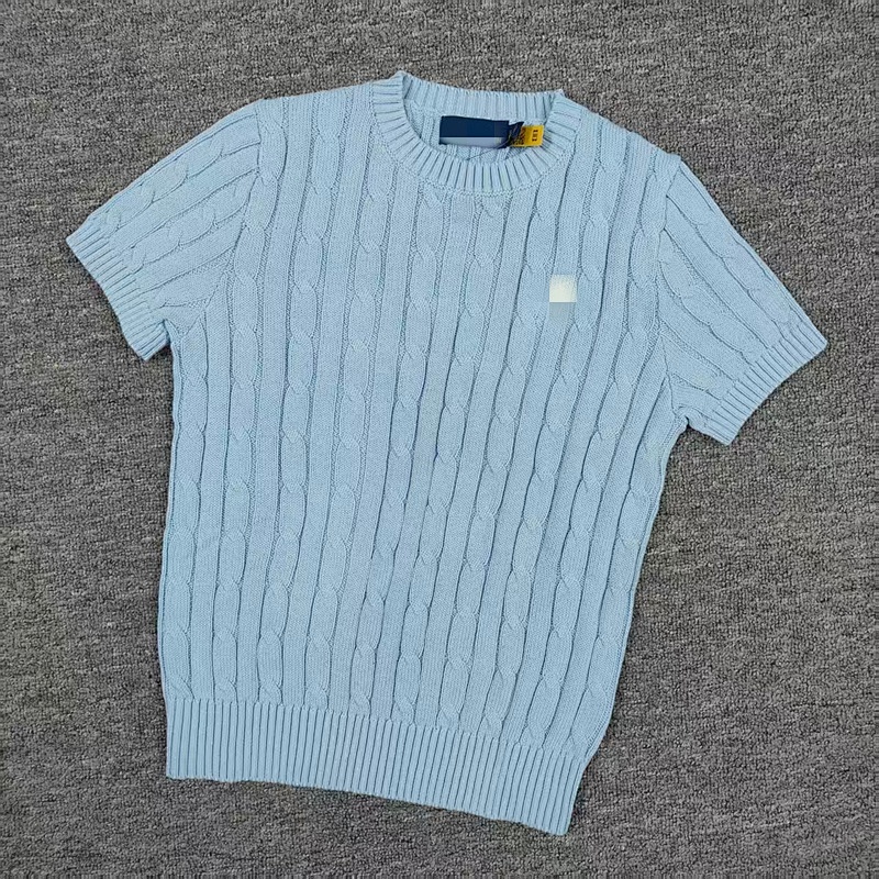 .00##candy Color Round Neck Pure Cotton Short Sleeves Sweater C 11