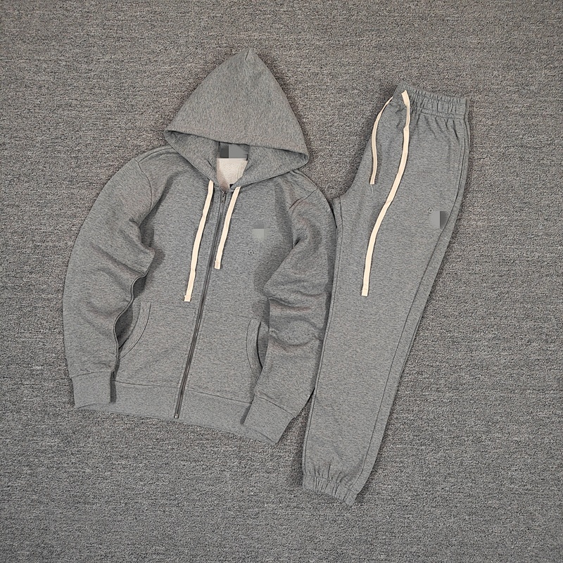 ## Men's 24 Year Autumn Cotton Full Zipper Hoodie And Pants Set D 11