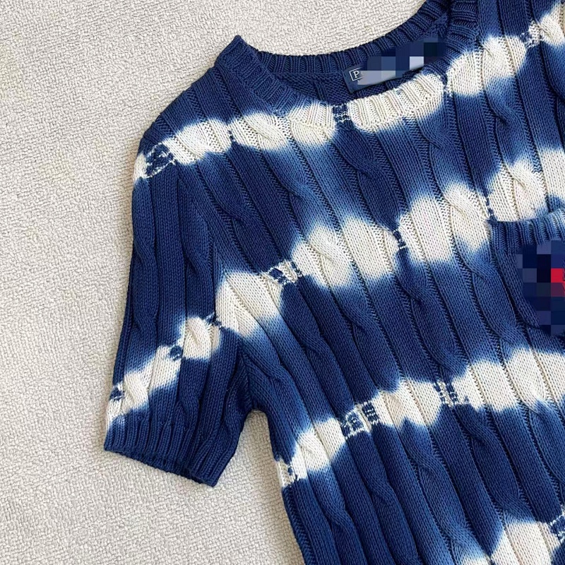 ##Tie-Dye Stripe Twist Short Sleeve 0209 P 11