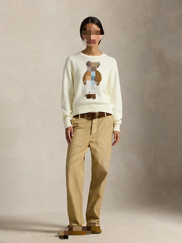 ##Cotton-Blend Crewneck Sweater 808 P 2