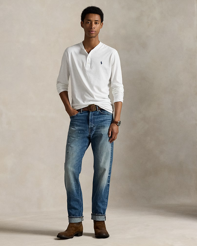 ##Long Sleeve Henley T-Shirt T B 6