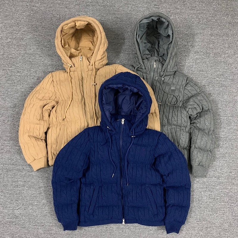 ## Knit Hooded Cotton-Padded Jacket W 2