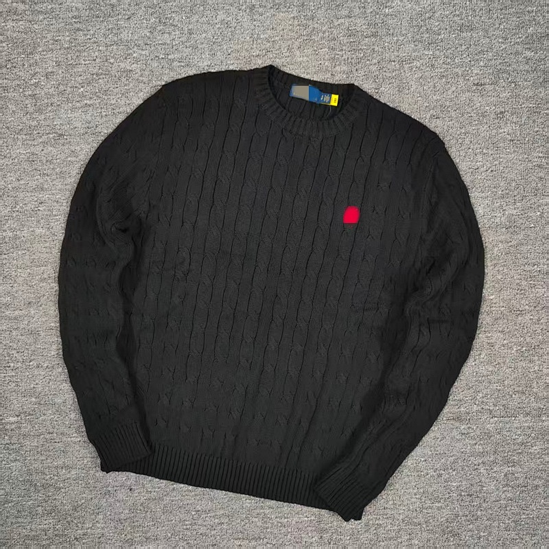 $25.35 #rl Autumn/Winter Classic Cable Crewneck Sweater G/d 11
