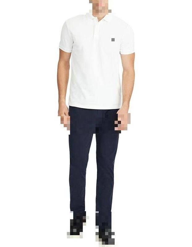 ## Three Buttons Custom Slim Fit Stretch Mesh Polo Shirt Polo R 4