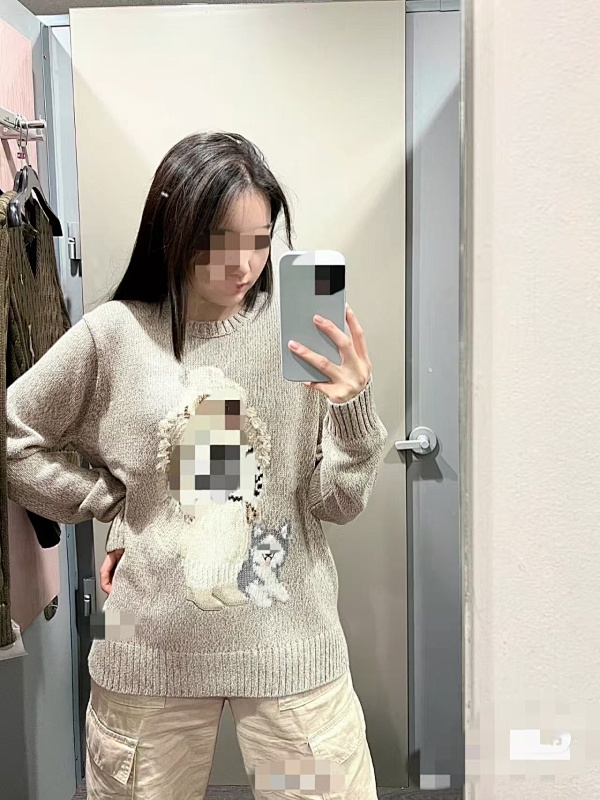 ##women Bear Sweater 808 P 6