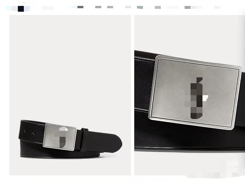 ##Men's Litchi-Grain Cowhide Belt E 9