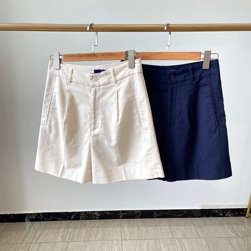 ##Women's Linen Casual Suit Shorts P 10