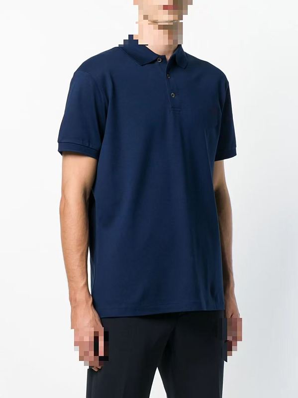 ## Three Buttons Custom Slim Fit Stretch Mesh Polo Shirt Polo R 10