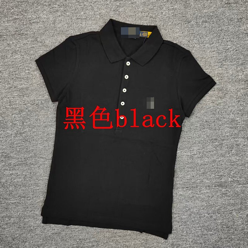 .00## Five-button Knitted Collar Short-sleeved Polo Shirt womenRL Polo C 6