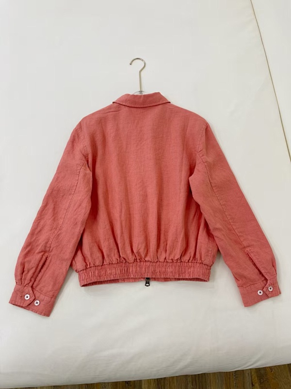 ##Linen Harrington Jacket P 8