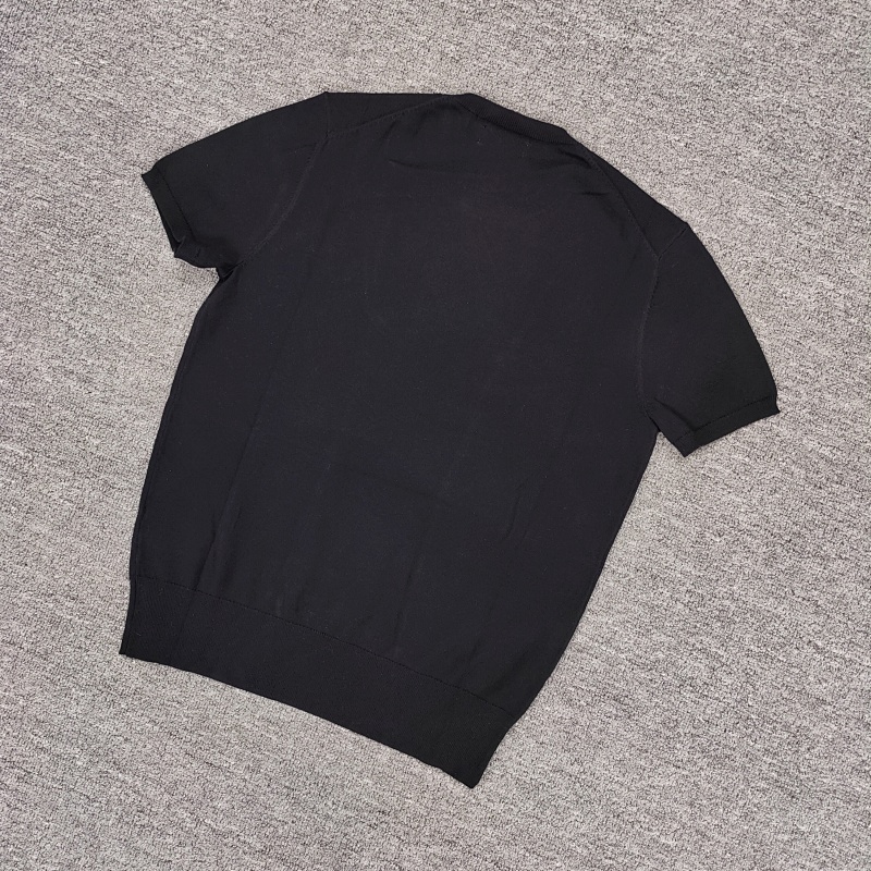 #Women's Horse Cotton Knitted Short Sleeved Shirt C 5