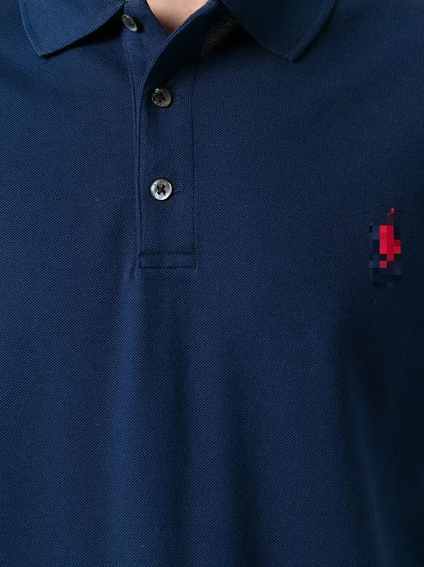 ## Three Buttons Custom Slim Fit Stretch Mesh Polo Shirt Polo R 9