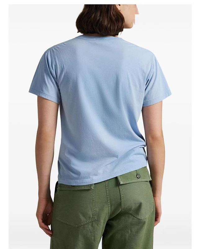 ##Sky Blue Bear Graphic Tee 0808 T P 5