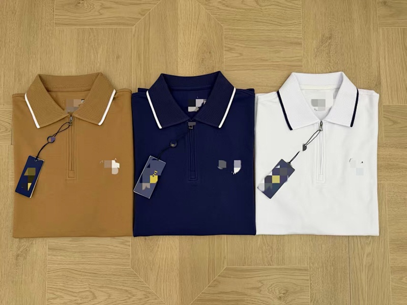 ##Custom Slim Fit Half-Zip Polo Shirt With Tipping Polo Y 6