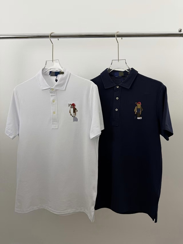 ##Custom Slim Fit Bear Cotton Polo Shirt Polo Y 4