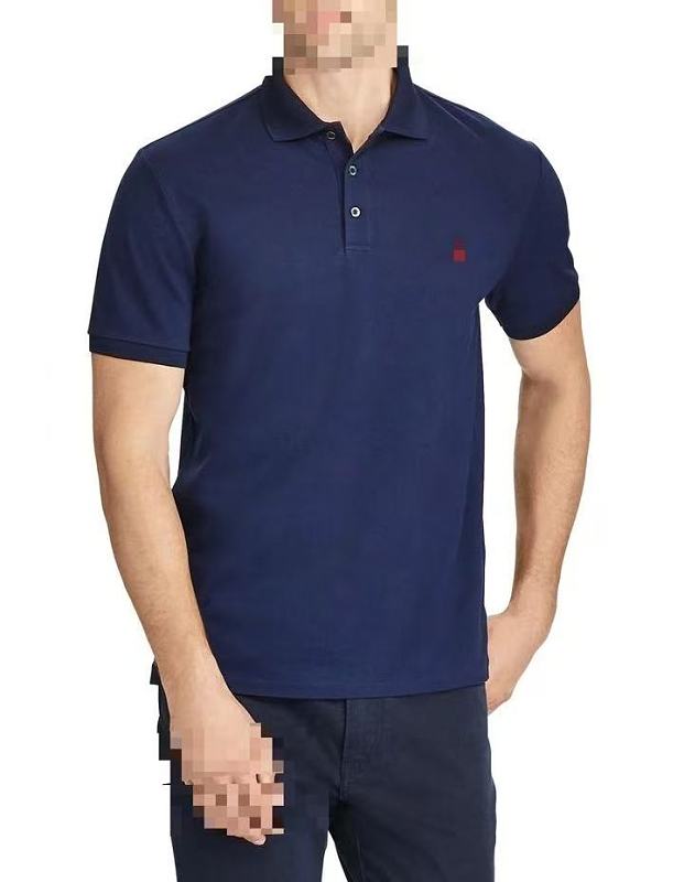 ## Three Buttons Custom Slim Fit Stretch Mesh Polo Shirt Polo R 6