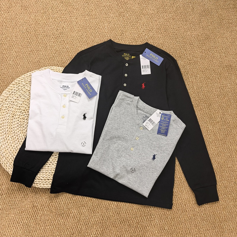 ##Long Sleeve Henley T-Shirt T B 10