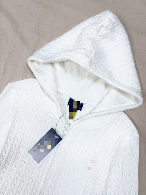 ##Big Kids' Hooded Small Twill Knit Sweater Z 5