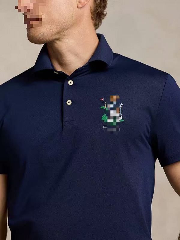 ##rlx Tailored Fit Golfing Bear Pique Polo Shirt Rlx Polo Y 3