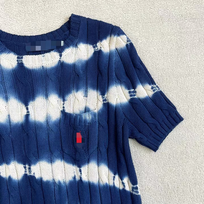 ##Tie-Dye Stripe Twist Short Sleeve 0209 P 12