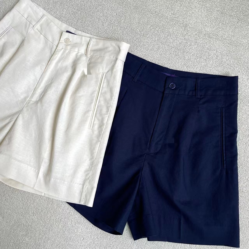 ##Women's Linen Casual Suit Shorts P 12