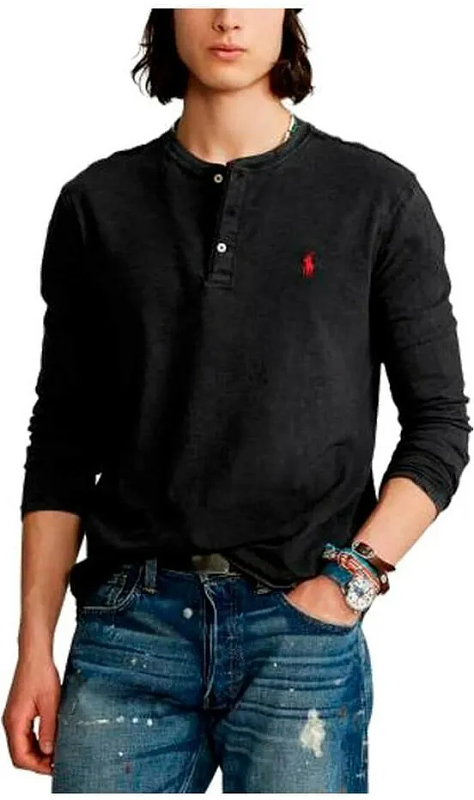 ##Long Sleeve Henley T-Shirt T B 7