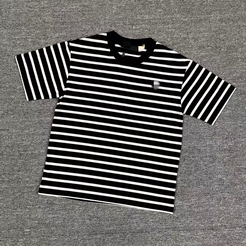 .00## Striped Knitted Short-sleeved T-shirt T E 3