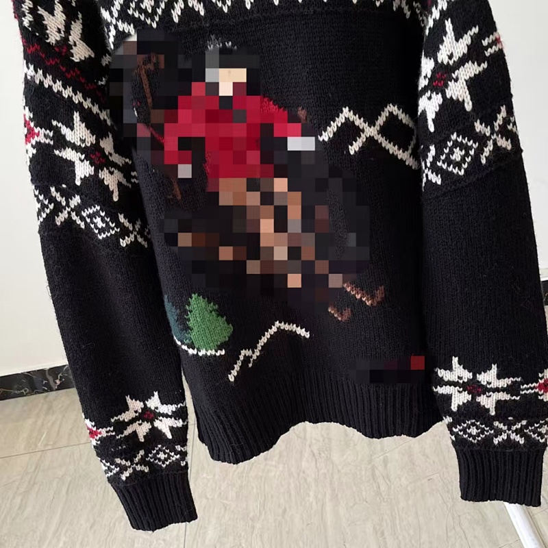 ##Men's Skier Intarsia Knit Sweater P 12