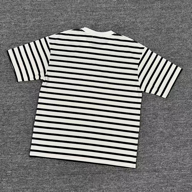 .00## Striped Knitted Short-sleeved T-shirt T E 5