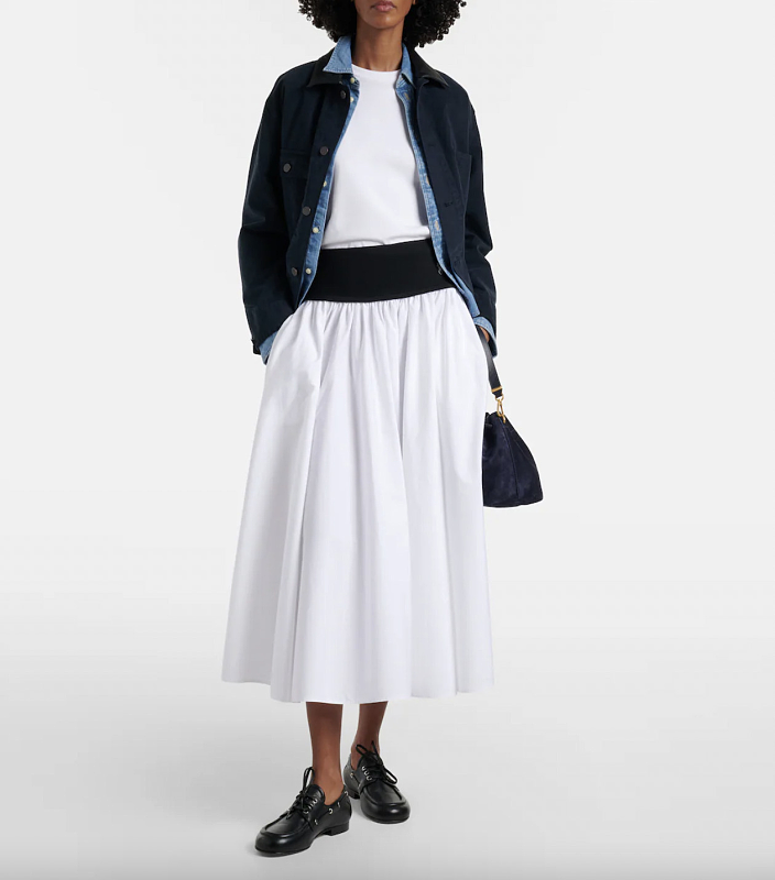 ##Women's Shirred A-Line Skirt A P 5