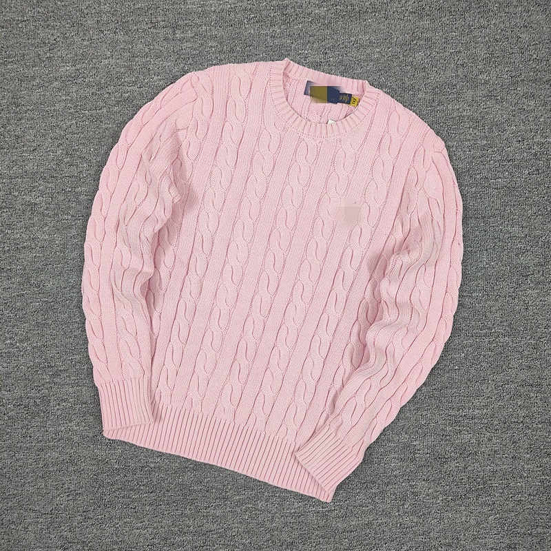 .00##rl 100% Pure Cotton Autumn And Winter Round Neck Long Sleeved Sweater C 3