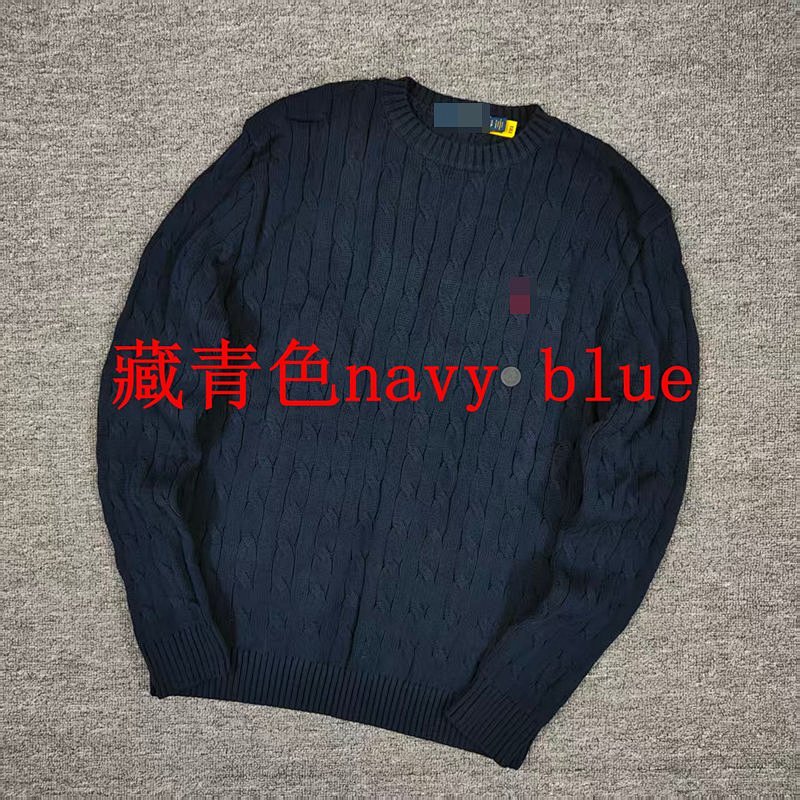 $25.35 #rl Autumn/Winter Classic Cable Crewneck Sweater G/d 8