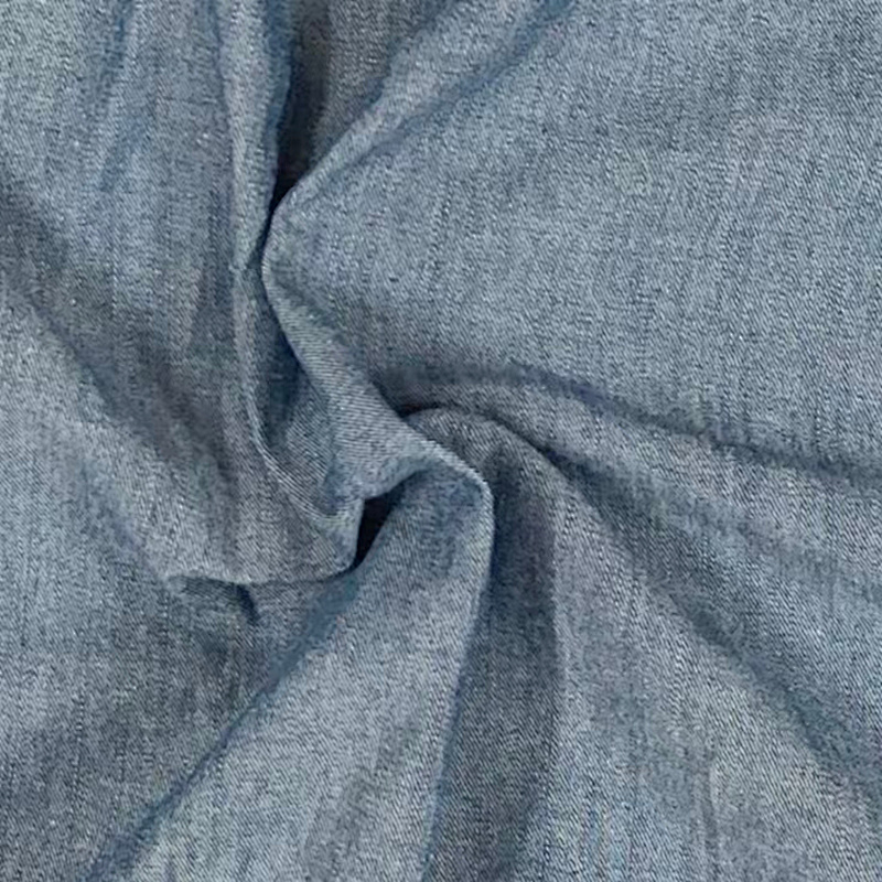 ##Denim Short-sleeved Shirt Loose Fit M 7