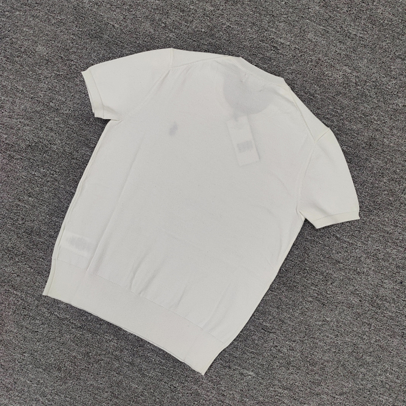 #Women's Horse Cotton Knitted Short Sleeved Shirt C 7