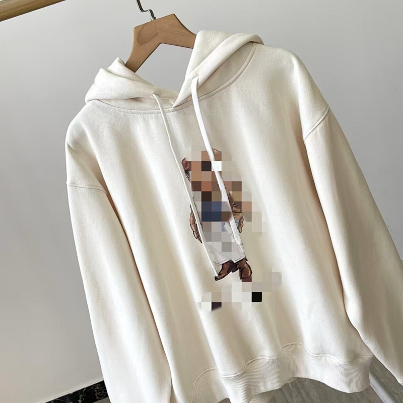 ##Women's Bear Oversized Fleece Hoodie P 9