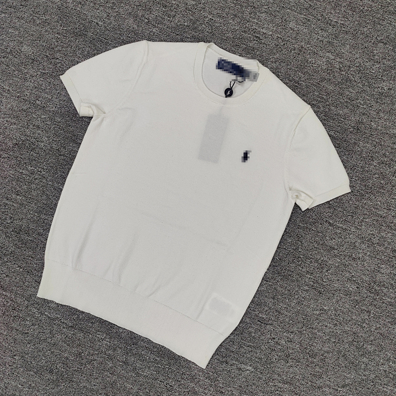 #Women's Horse Cotton Knitted Short Sleeved Shirt C 6
