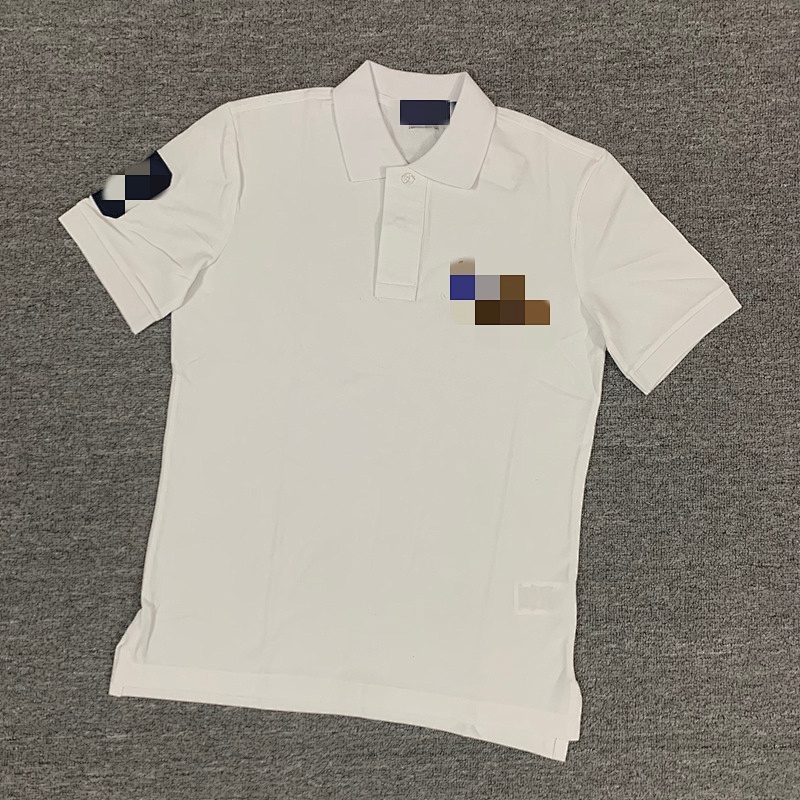##Three Horses Logo Embroidery Polo Shirt Logo Polo R34 H 6