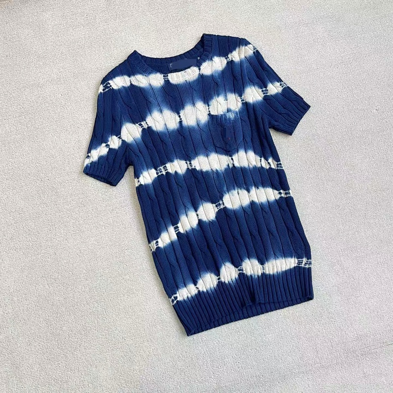 ##Tie-Dye Stripe Twist Short Sleeve 0209 P 9