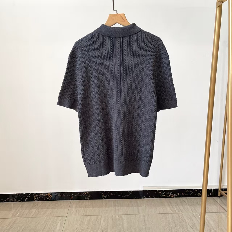 ##Unisex Cable Knit Short Sleeve 3 P 6