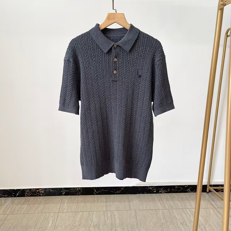 ##Unisex Cable Knit Short Sleeve 3 P 5