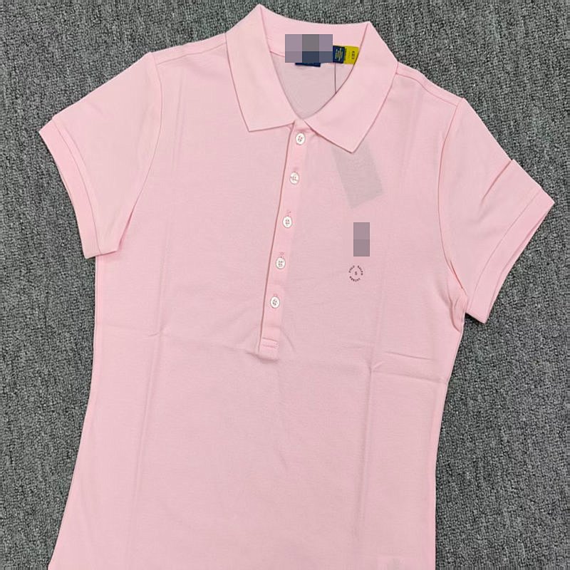 .00#rl 8 Color Five Button Stytle Women's Polo Shirt Polo B 12