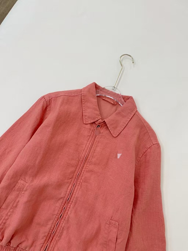 ##Linen Harrington Jacket P 9