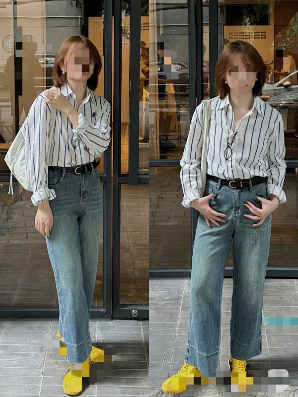 ##Linen Stripe Shirt 027 P 2