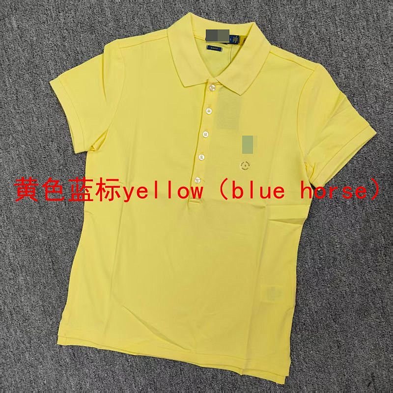 .00#rl 8 Color Five Button Stytle Women's Polo Shirt Polo B 5