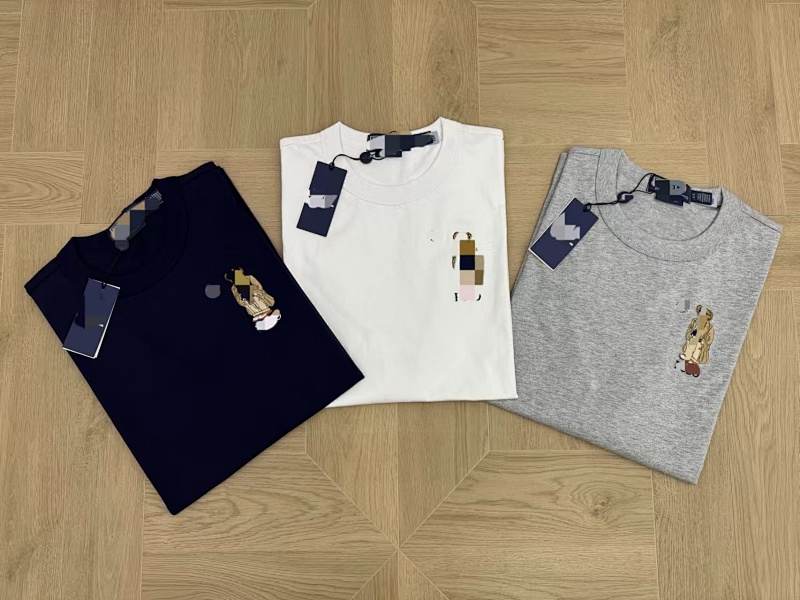 ##Classic Fit Bear Embroidered T-Shirt T Y 6