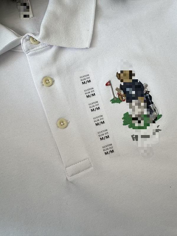 ##rlx Tailored Fit Golfing Bear Pique Polo Shirt Rlx Polo Y 12
