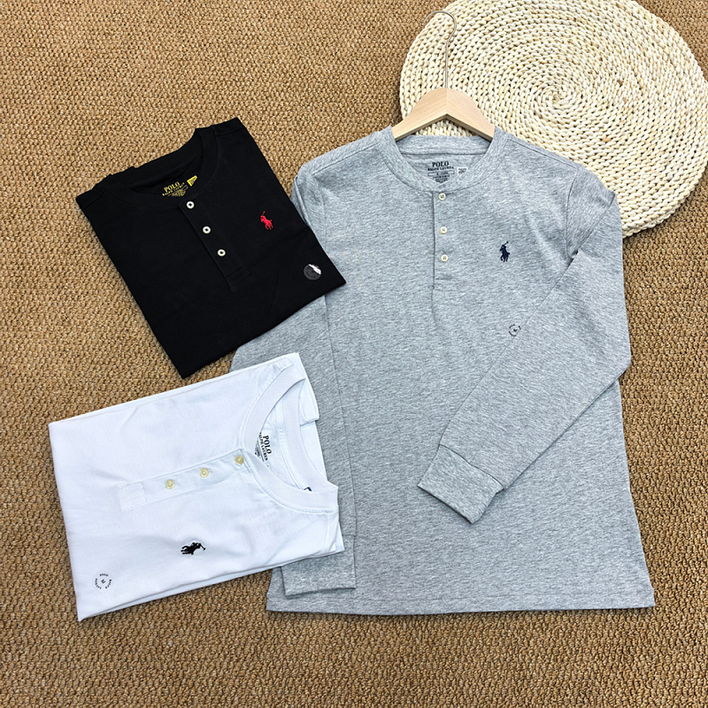 ##Long Sleeve Henley T-Shirt T B 8