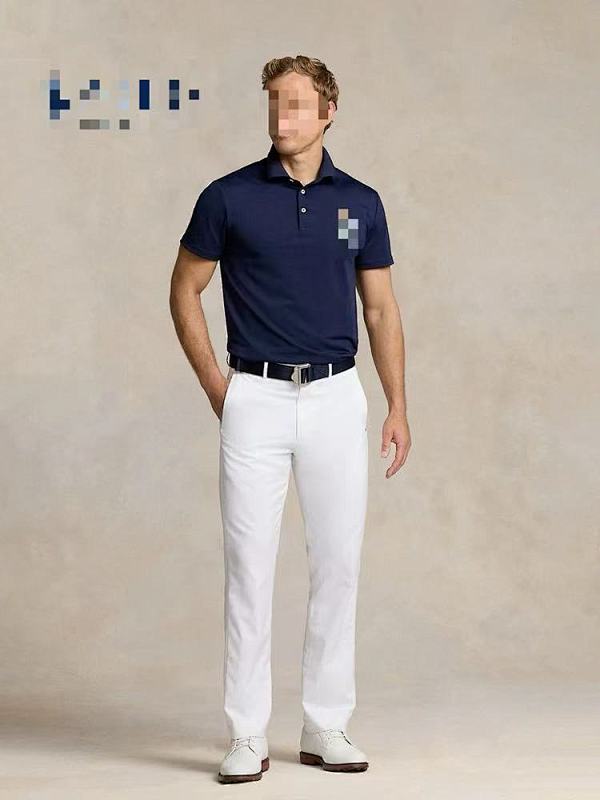 ##rlx Tailored Fit Golfing Bear Pique Polo Shirt Rlx Polo Y 2